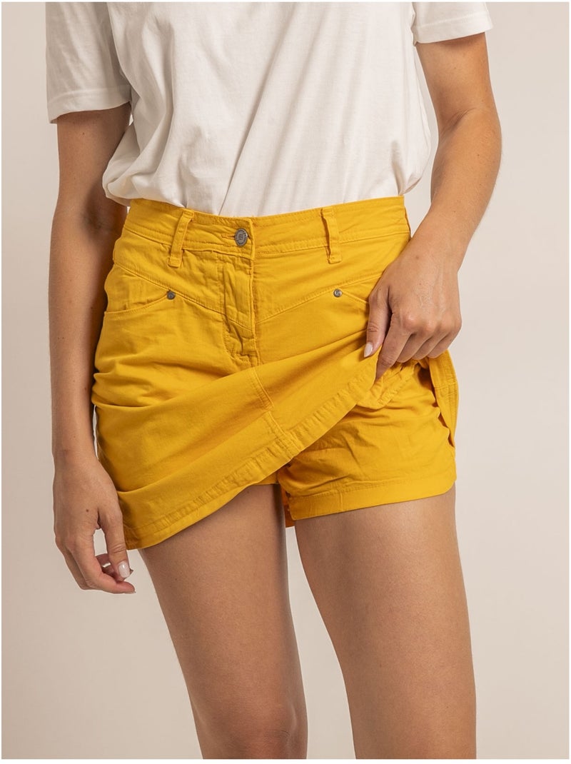 Jupe-short courte xomia Moutarde - Kiabi