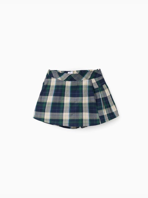 Jupe-short en coton à carreaux b&s - Kiabi Jupe-short en coton à carreaux b&s - Kiabi