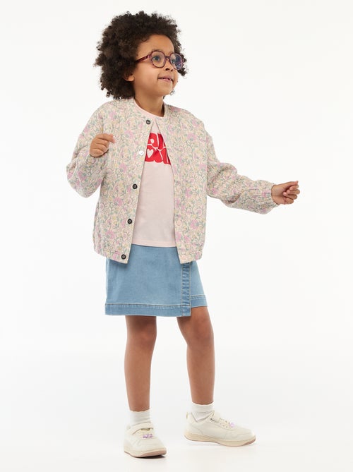 Jupe-short en denim - Kiabi