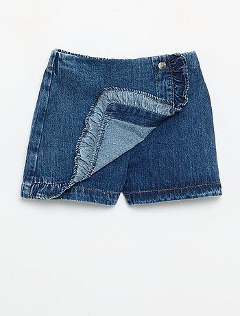 Jupe short en denim