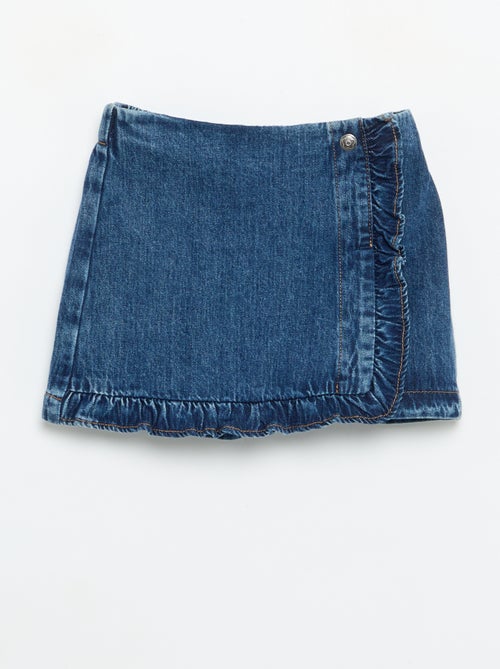 Jupe short en denim - Kiabi Jupe short en denim - Kiabi