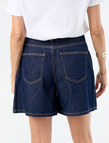 Jupe short en denim brut