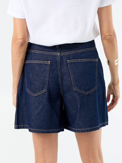 Jupe short en denim brut - Kiabi