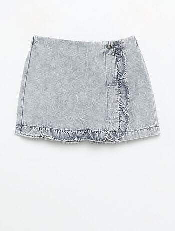 Jupe short en denim