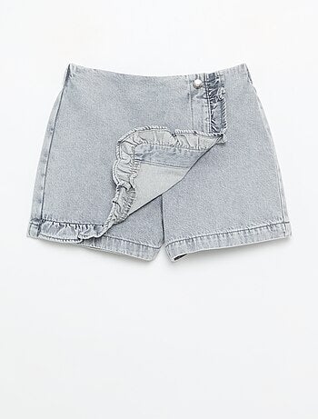 Jupe short en denim