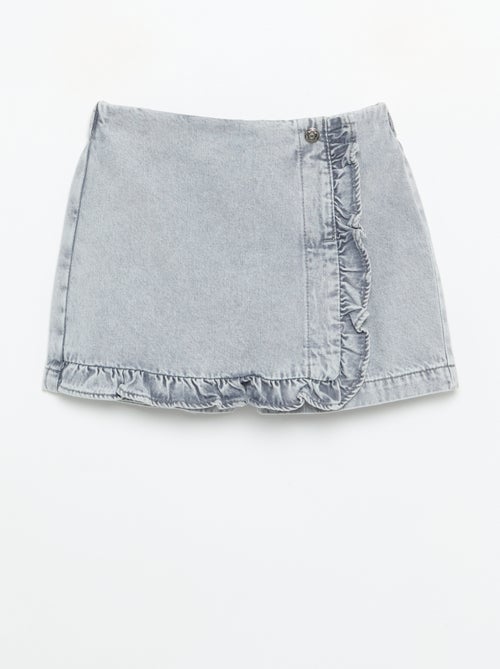 Jupe short en denim - Kiabi