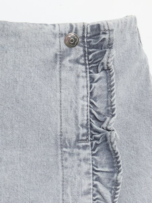 Jupe short en denim - Kiabi