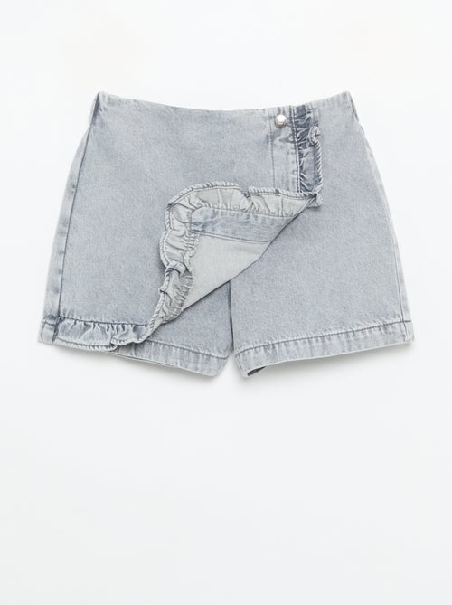 Jupe short en denim - Kiabi