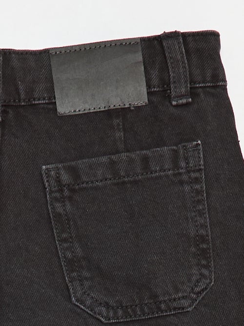 Jupe short en denim plissé - Kiabi