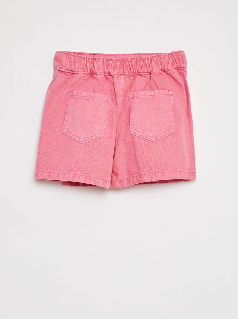 Ensemble Fille Monoprix Taille 152 – Pull Rose + Jupe Short Jean – Hiver