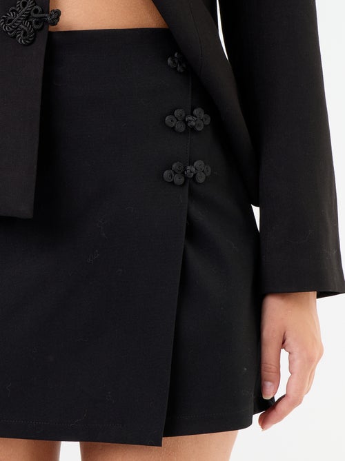 Jupe short en détail mandarin - Kiabi