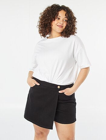 Jupe short en jean avec poches