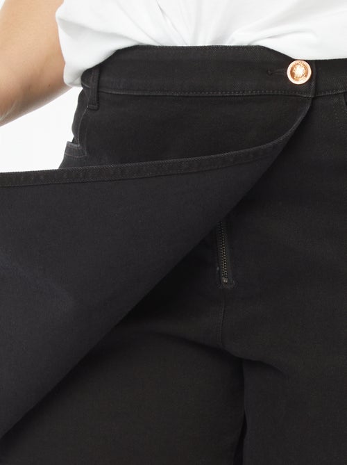 Jupe short en jean avec poches - Kiabi