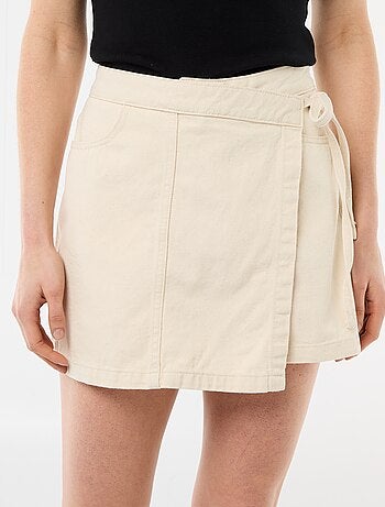 Jupe short en jean