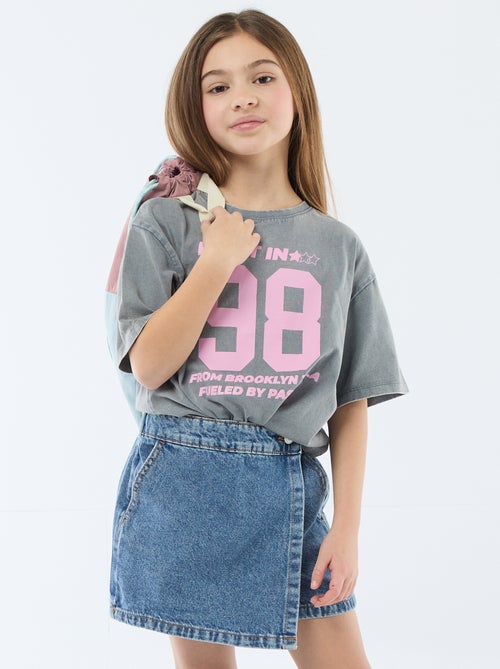 Jupe short en jean - Kiabi