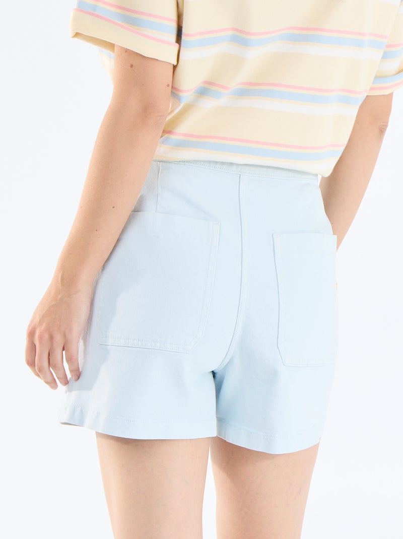 Jupe short en jean Bleu - Kiabi
