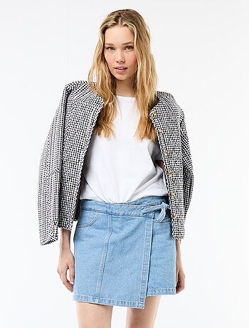 Jupe short en jean