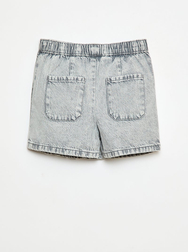 Jupe-short en jean Gris - Kiabi