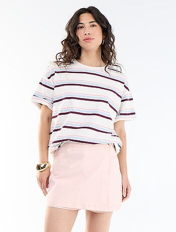 Jupe short en jean