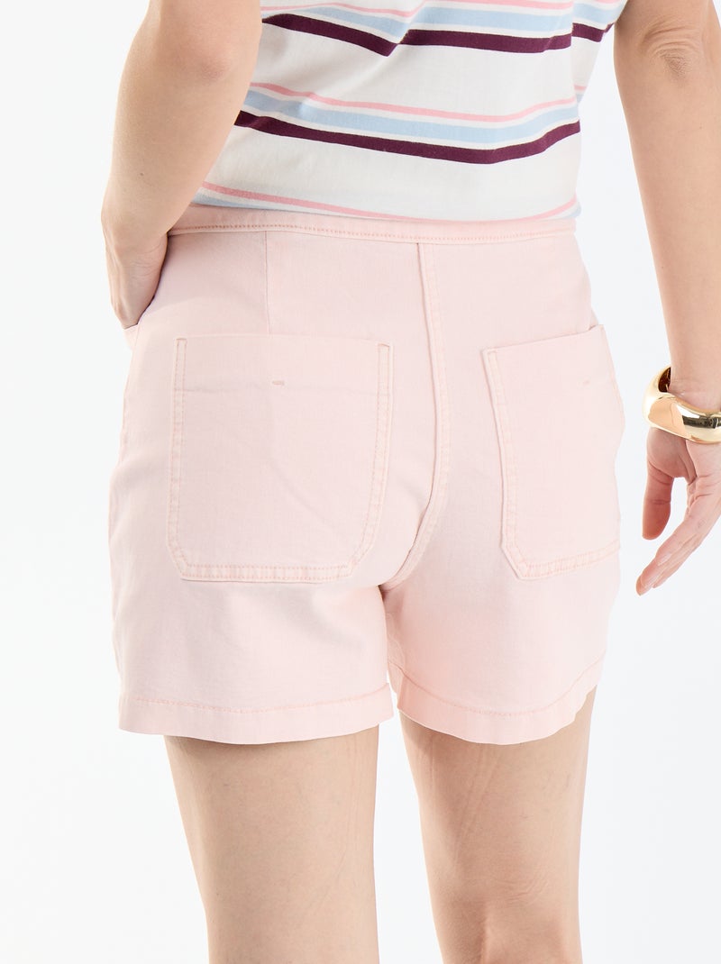 Jupe short en jean Rose - Kiabi