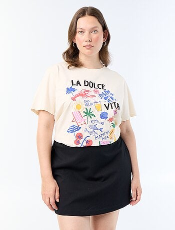Jupe short en maille épaisse