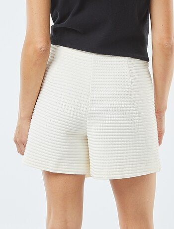 Jupe short en maille texturée