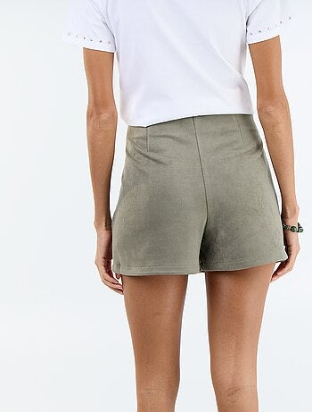 Jupe short en suédine