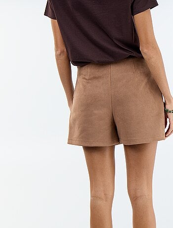 Jupe short en suédine