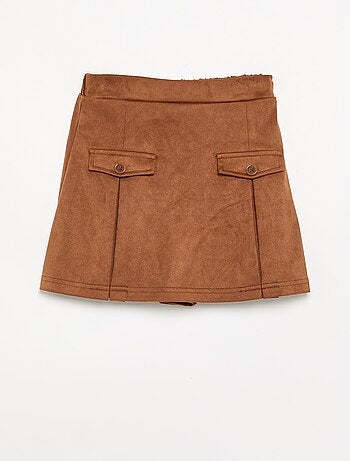 Jupe-short en suédine