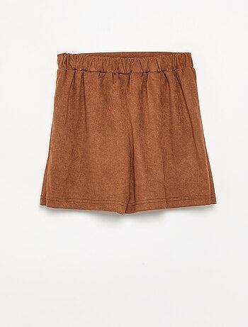 Jupe-short en suédine