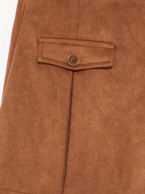 Jupe-short en suédine - Kiabi