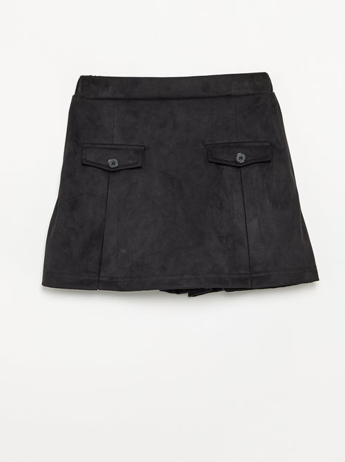 Jupe-short en suédine - Kiabi