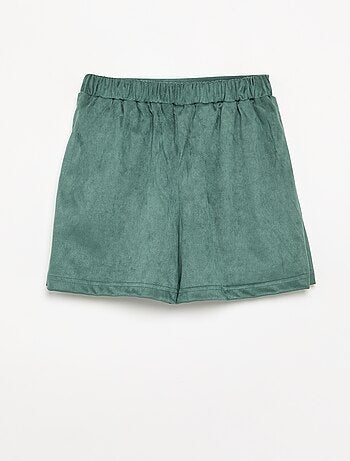 Jupe-short en suédine