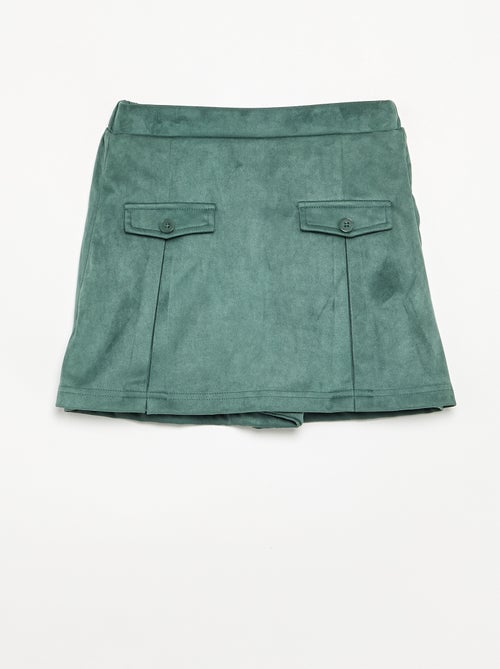 Jupe-short en suédine - Kiabi