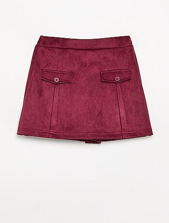 Jupe-short en suédine