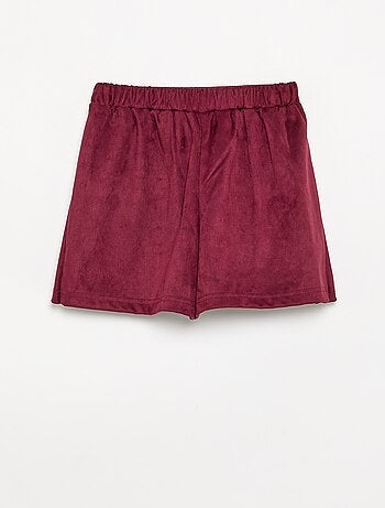 Jupe-short en suédine