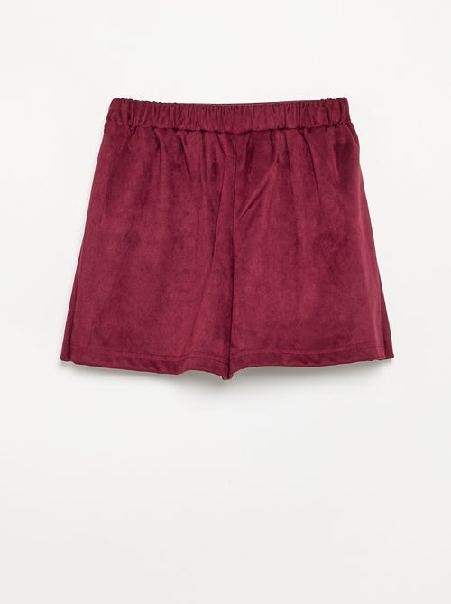 Jupe-short en suédine - Kiabi