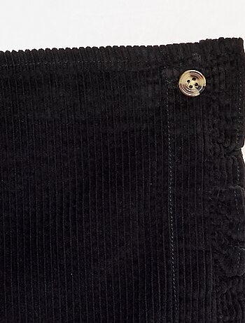Jupe short en velours côtelé