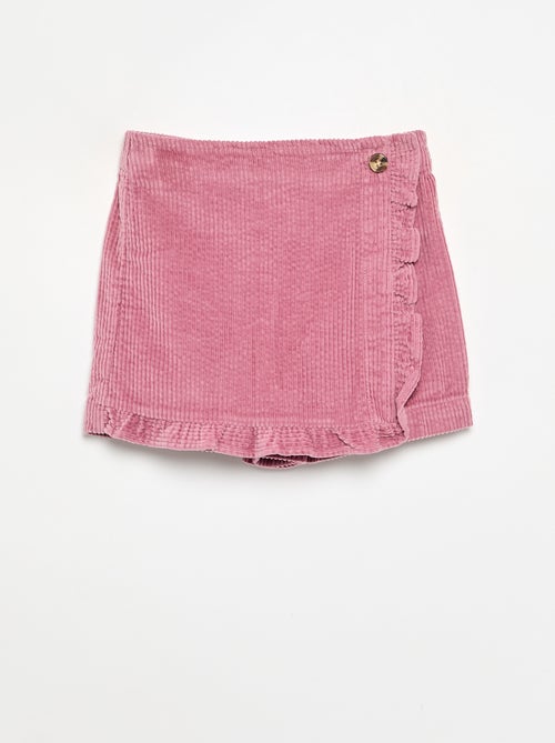 Jupe short en velours côtelé - Kiabi Jupe short en velours côtelé - Kiabi