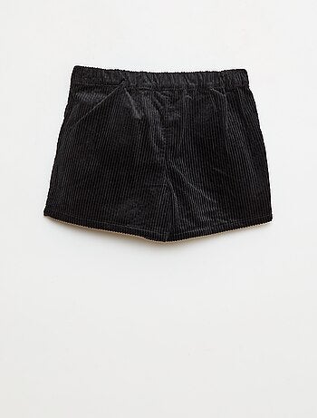 Jupe short en velours de coton