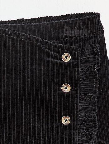 Jupe short en velours de coton