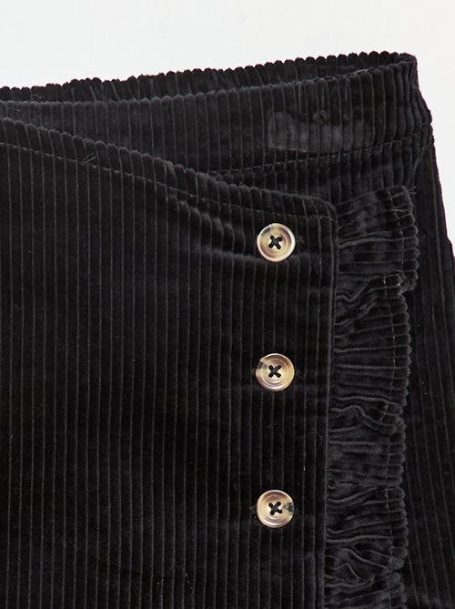 Jupe short en velours de coton - Kiabi