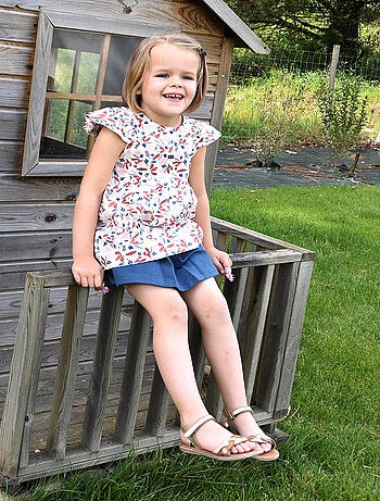 JUPE SHORT GRAZIA MOLLETON ENFANT