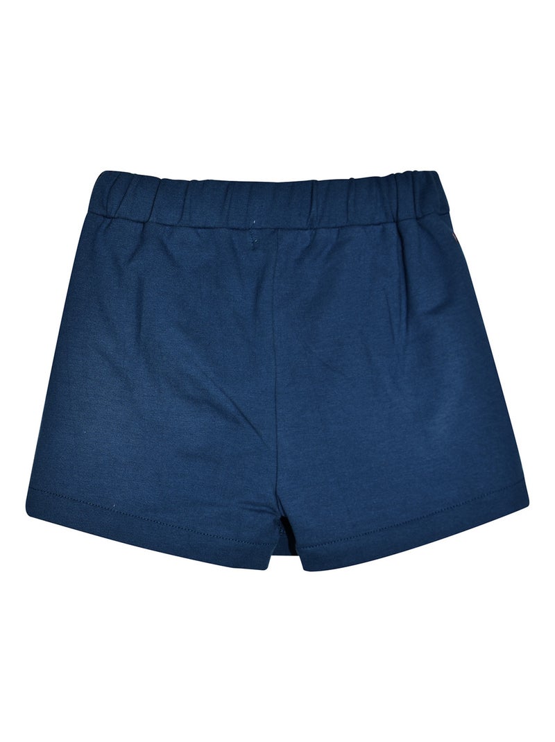 JUPE SHORT GRAZIA MOLLETON ENFANT Bleu - Kiabi