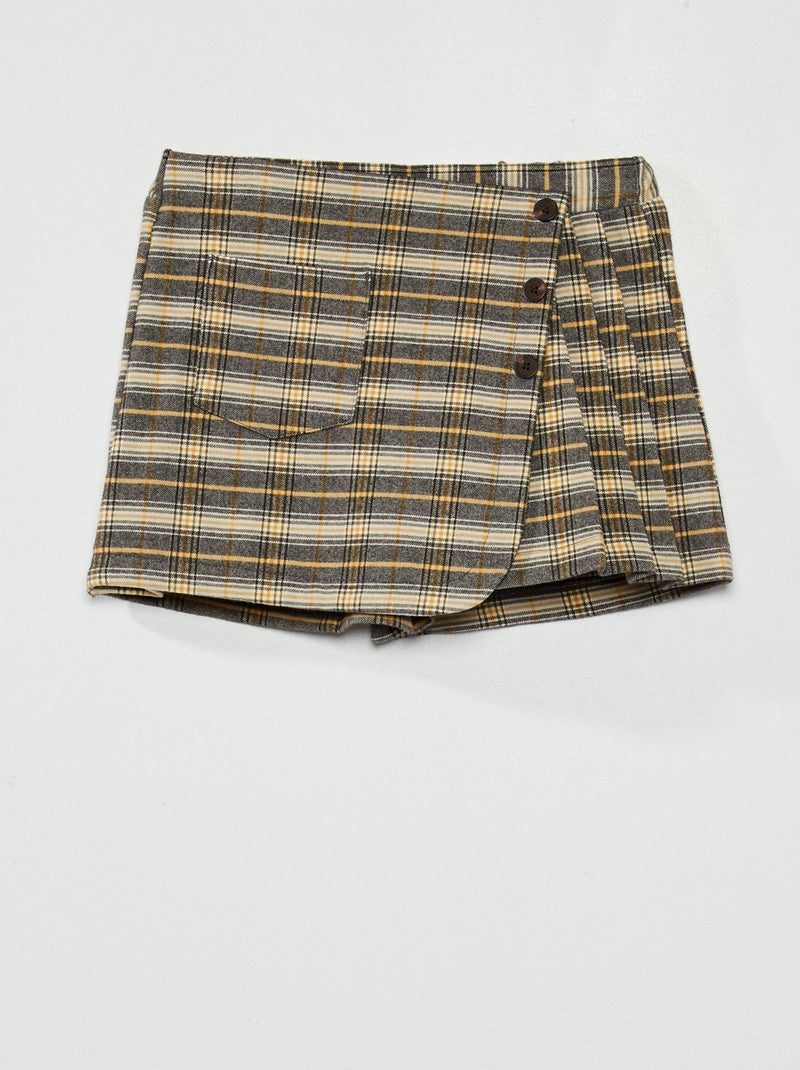 Jupe Short Gris - Kiabi