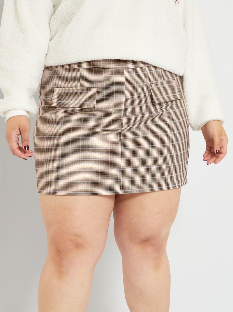Jupe short Gris - Kiabi