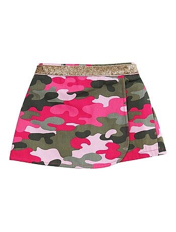 Jupe / Short Imprimé Camouflage Deux-en-Un JADE - La Faute à Voltaire
