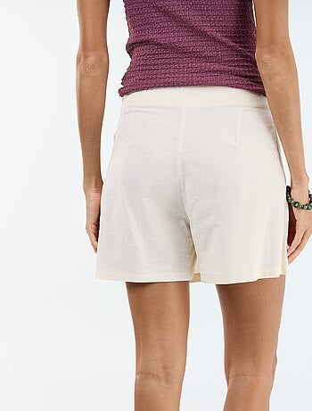 Jupe short léger avec ceinture à nouer