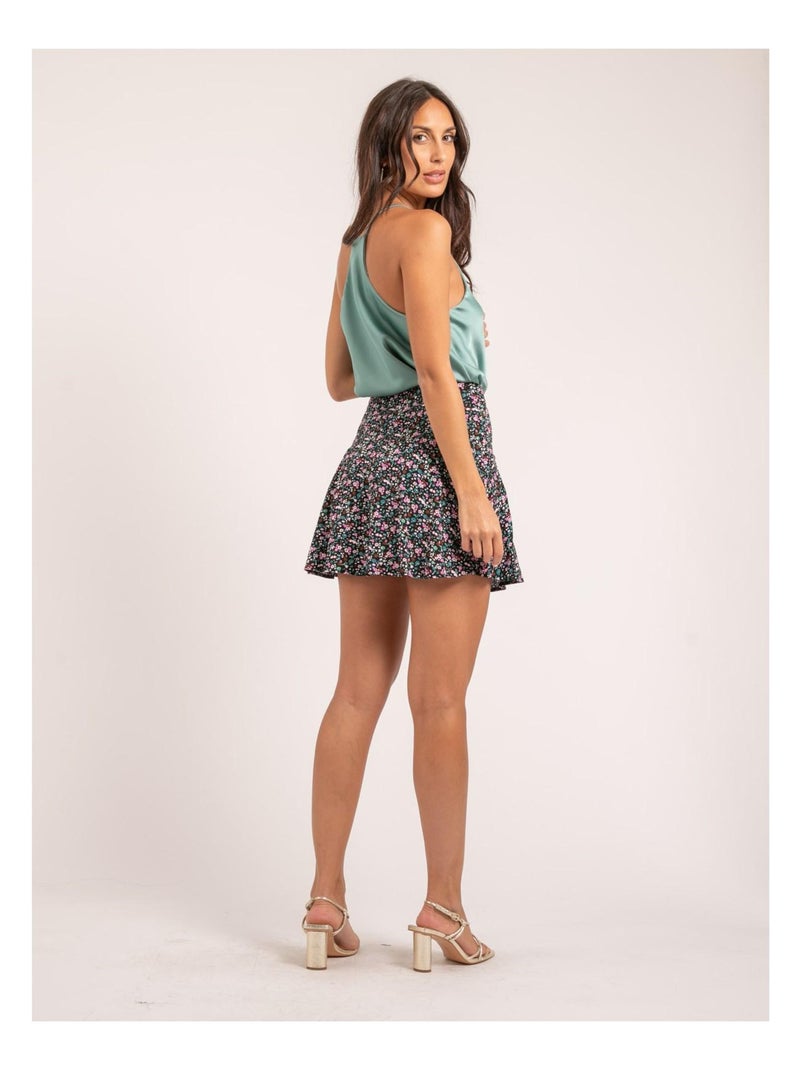 Jupe short motifs XEBEGE Noir - Kiabi