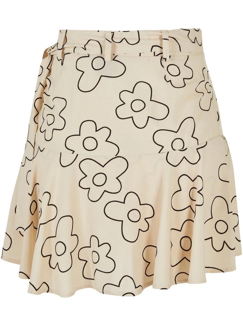Jupe-short motif/style fleur - urban classics Blanc nacré - Kiabi